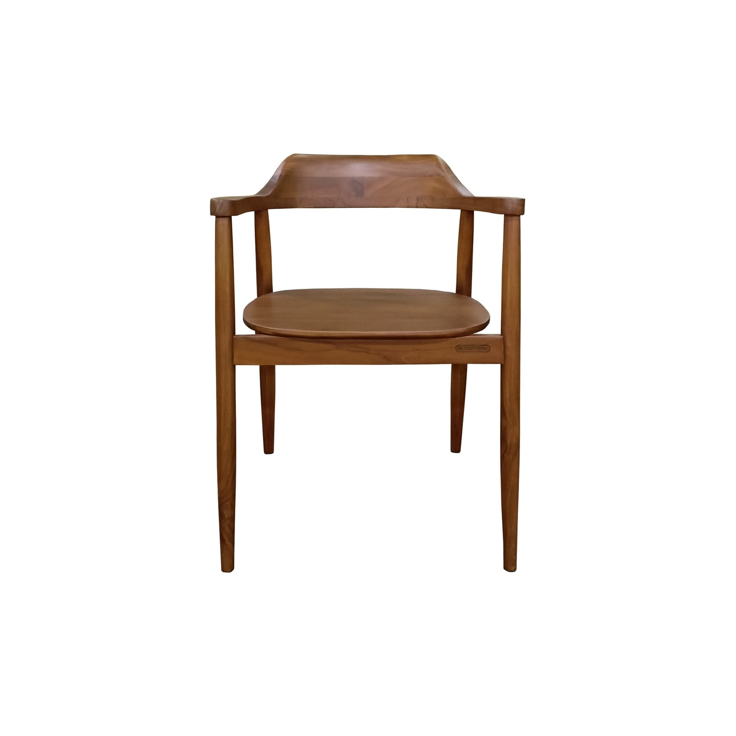 Solid Wood Dining Chair with Armrest