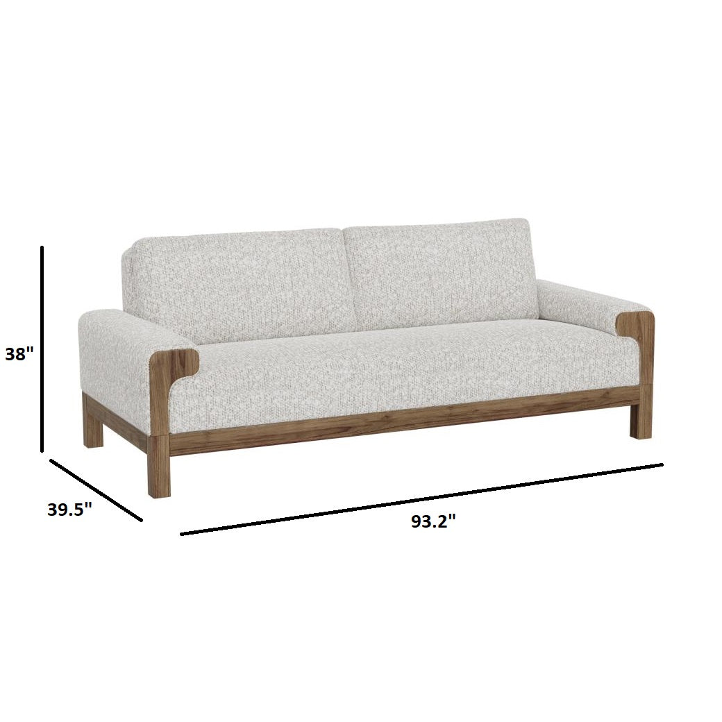 Solid Wood Upholstery Sofa Set 3-Seater for Living Room