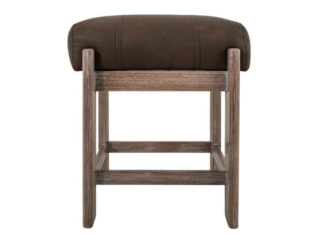 Solid Wood Upholstered Vanity Stool