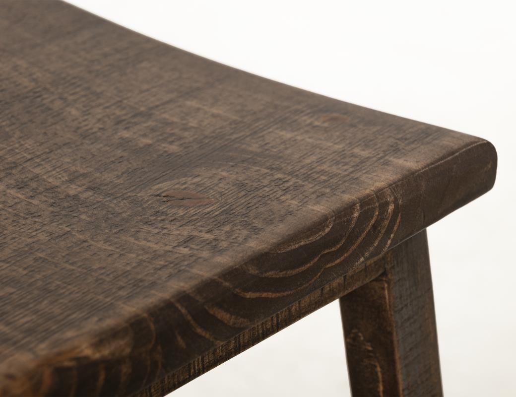 Solid Wood Upholstered Stool