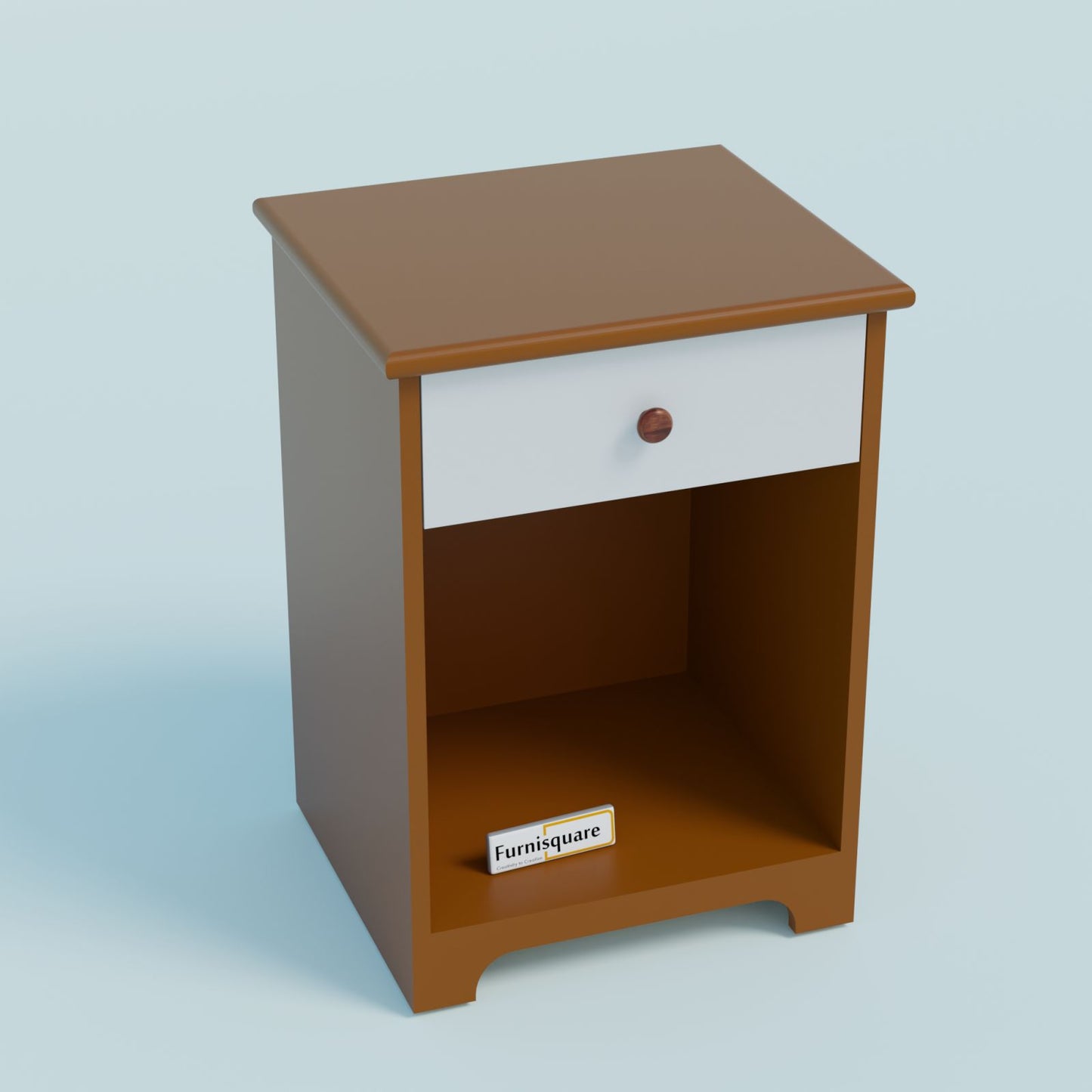 Bed Side Table with Drawers Made of MDF for Bedroom
