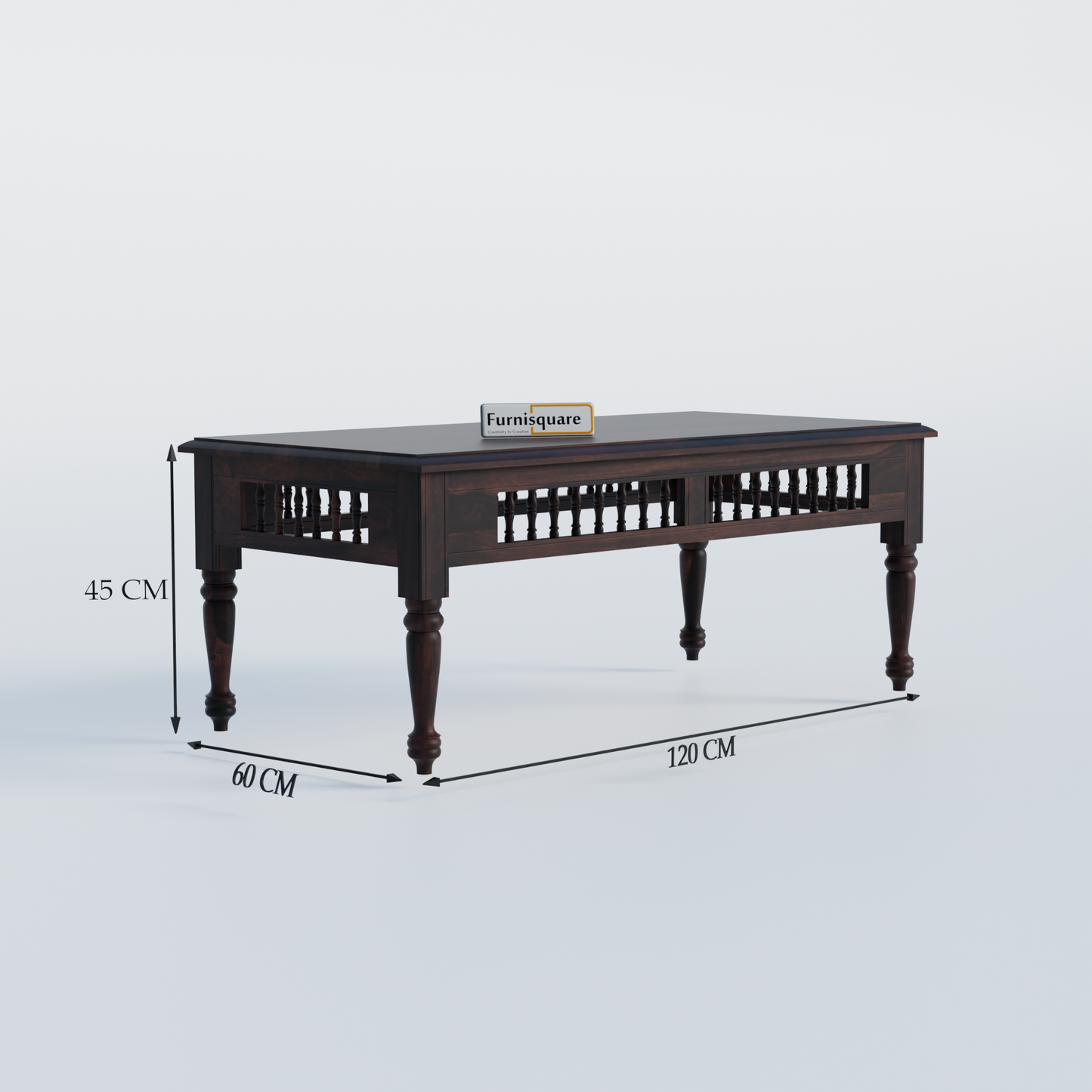 Wooden Rectangular Coffee Table for Living Room