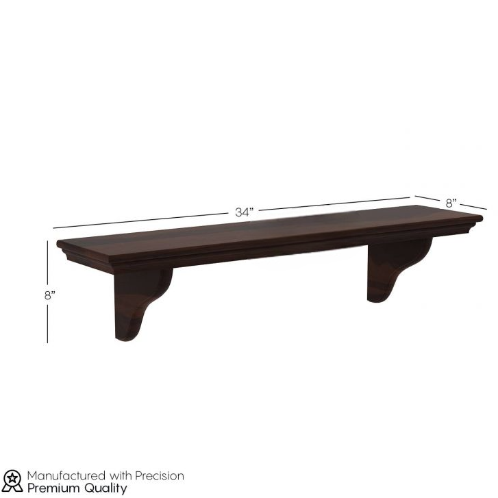 Solid Wood Floating Shelf for Living Room & Bedroom