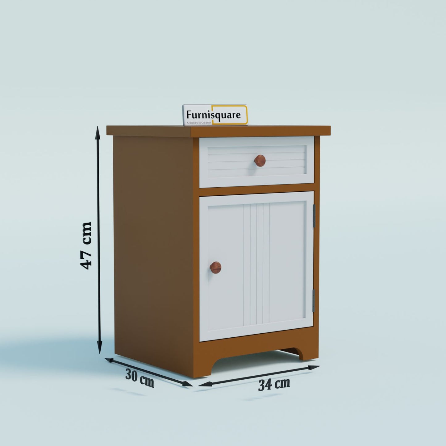 MDF Bed Side Table with Drawers for Bedroom