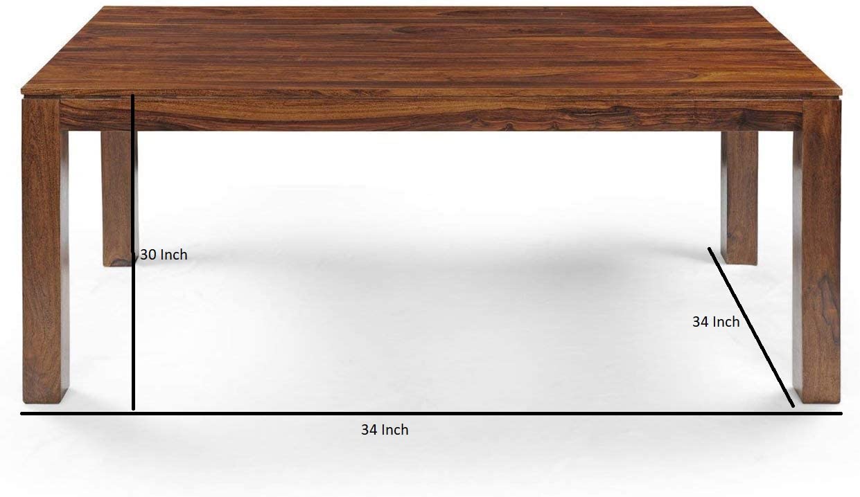 Sheesham Wood Dining Table 4 Seater with Chair for Dining Room