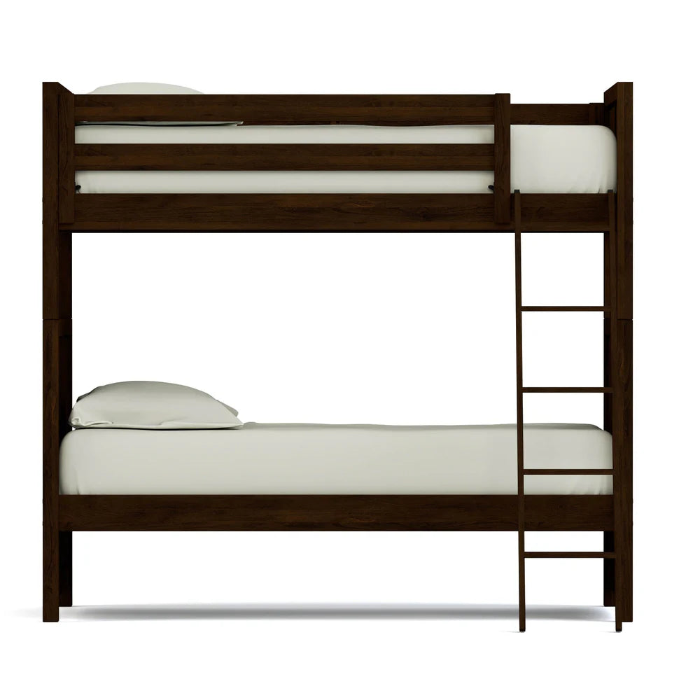 Solid Wood Bunk Bed in Espresso Finish