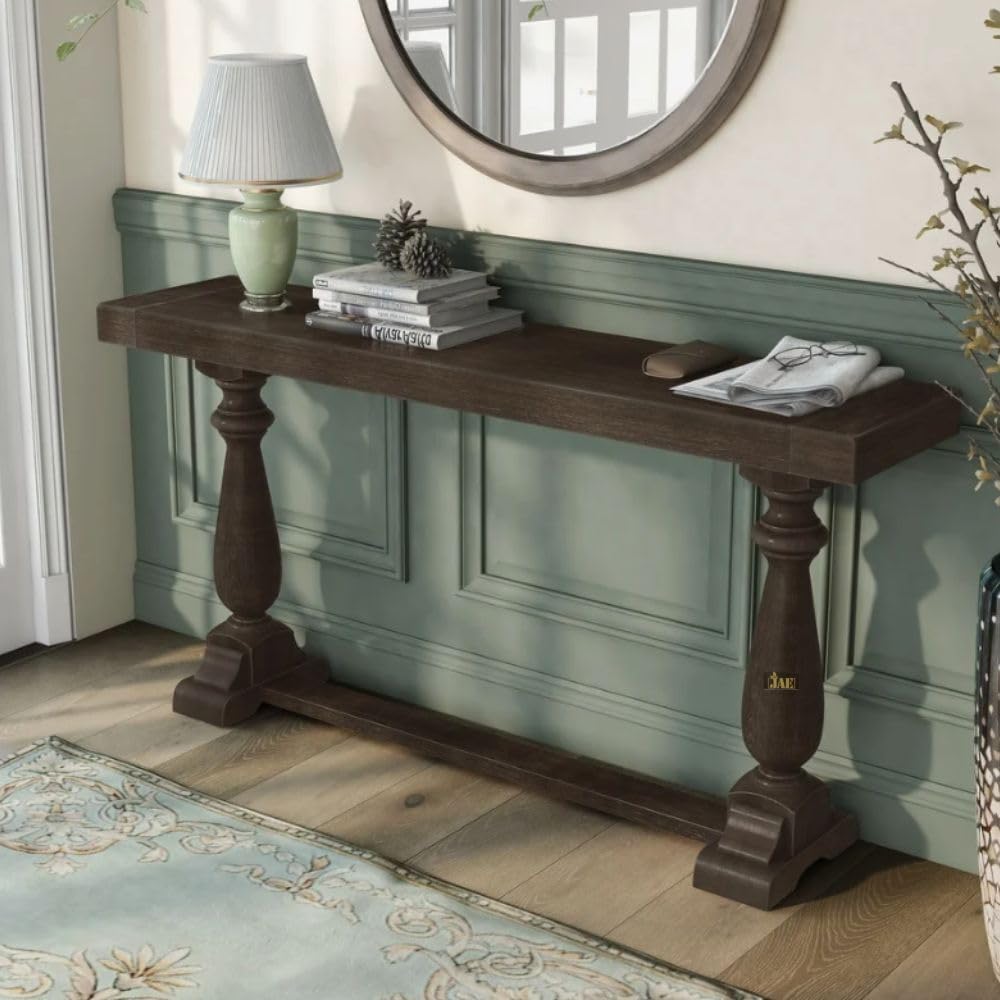 Wooden Rectangular Console Table for Living Room, Drawing Room & Office