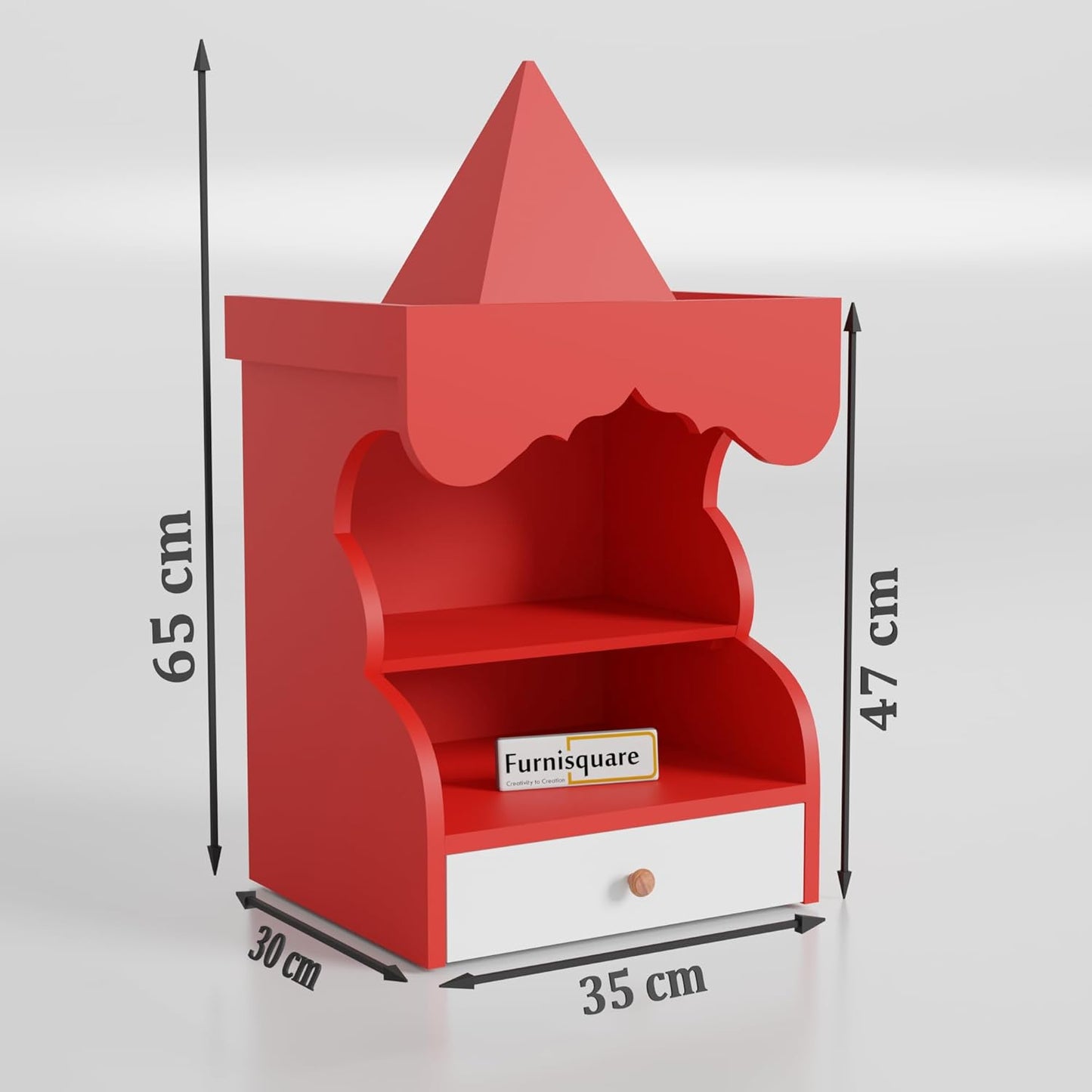 Wooden Pooja Mandir with Drawer Storage for Home
