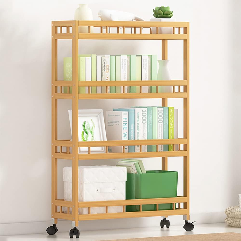 Solid Wood Rolling Bar Trolley