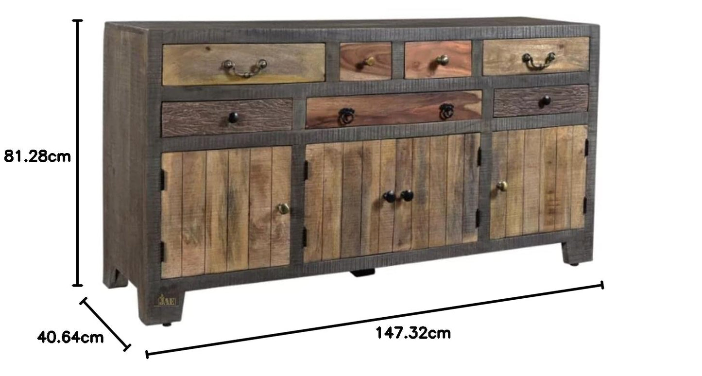 Solid Wood Sideboard Cabinet for Living Room