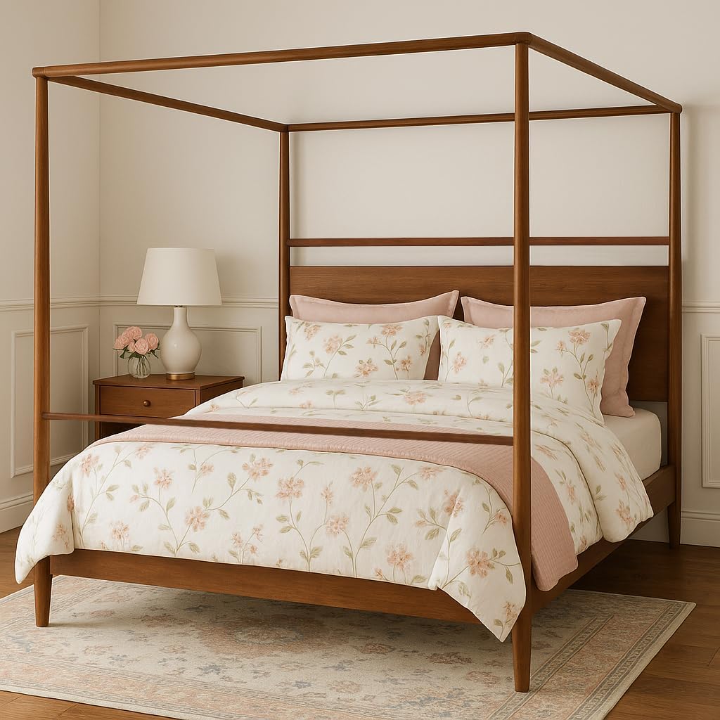 Solid Wood Poster Bed for Bedroom