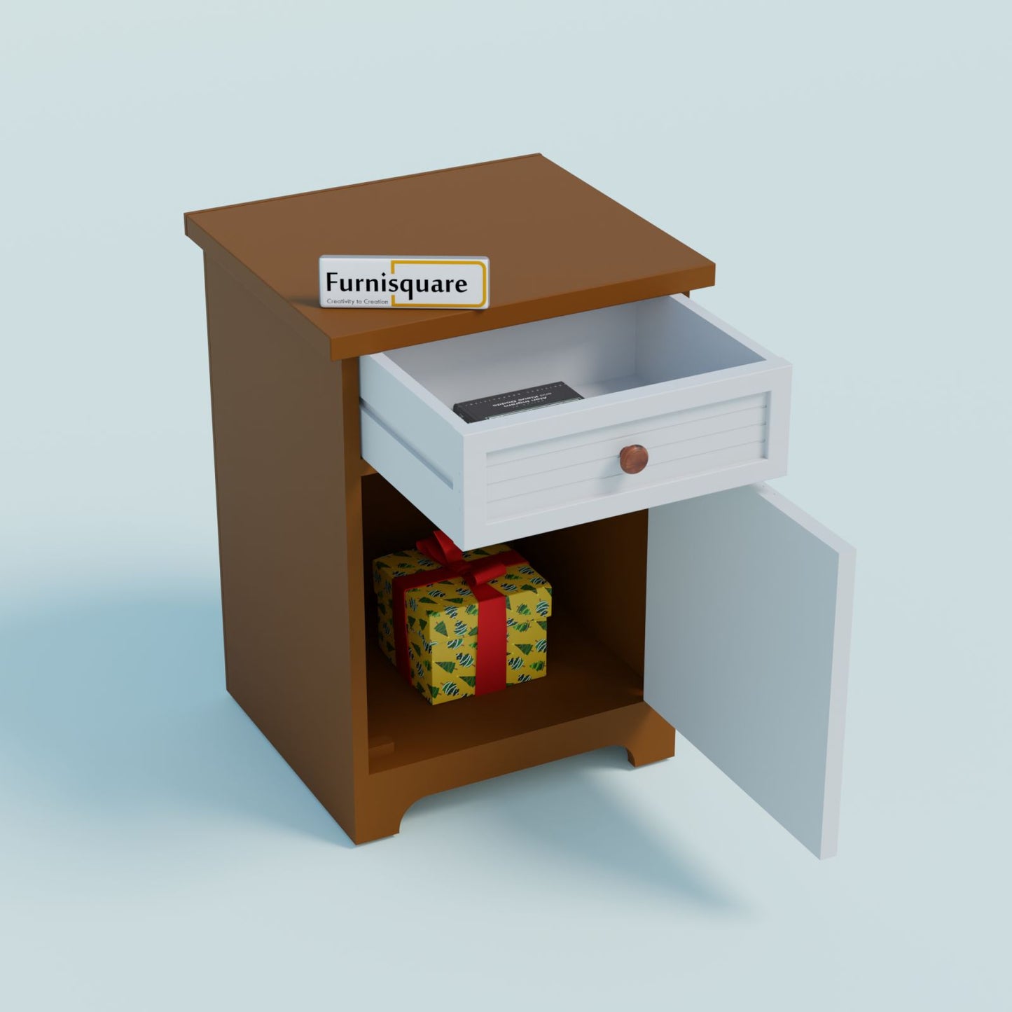 MDF Bed Side Table with Drawers for Bedroom