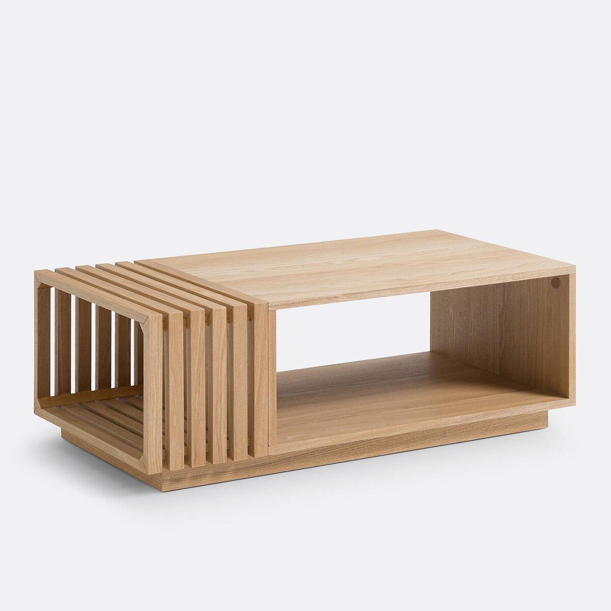 Wooden Coffee Table with Integrated Storage for Living Storage