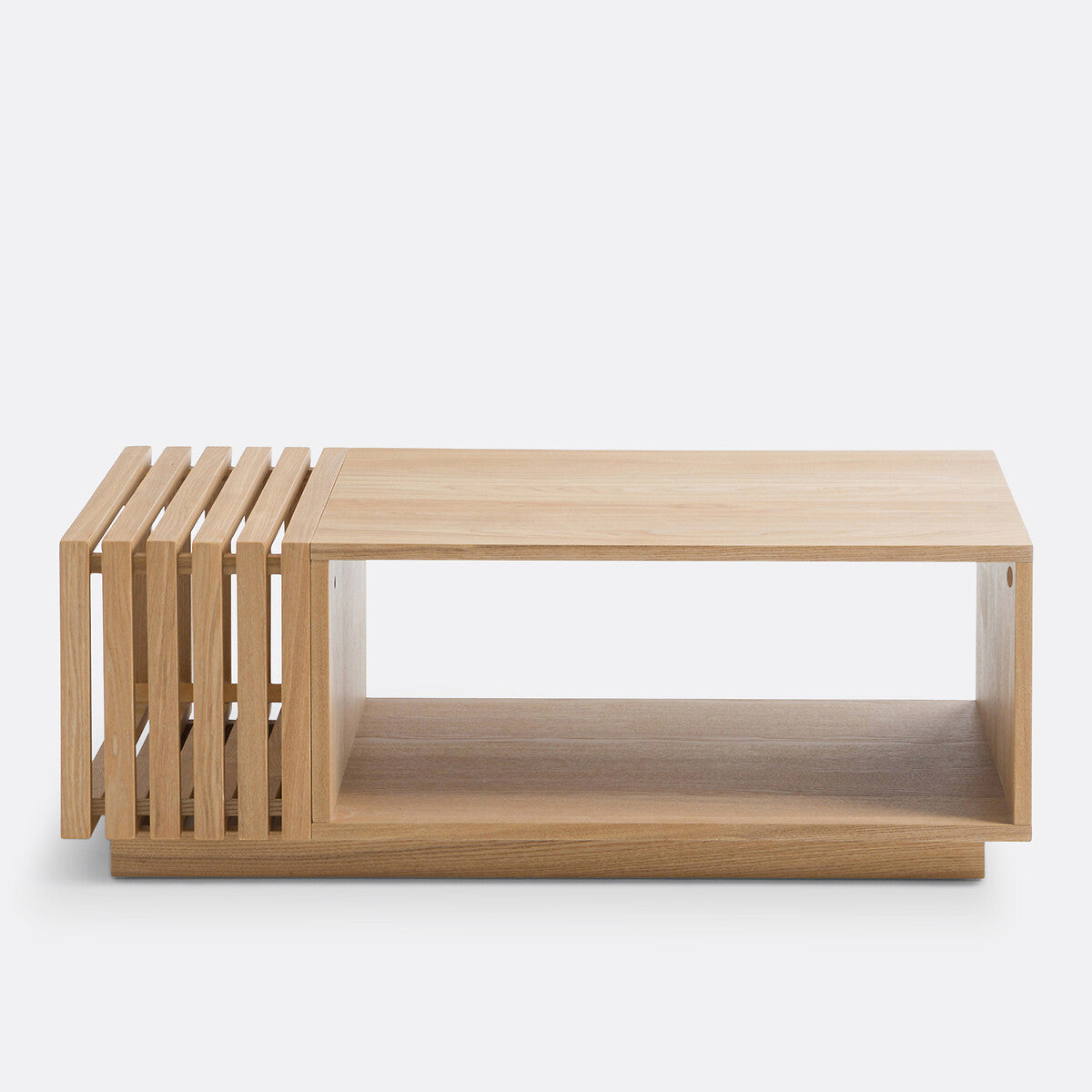Wooden Coffee Table with Integrated Storage for Living Storage