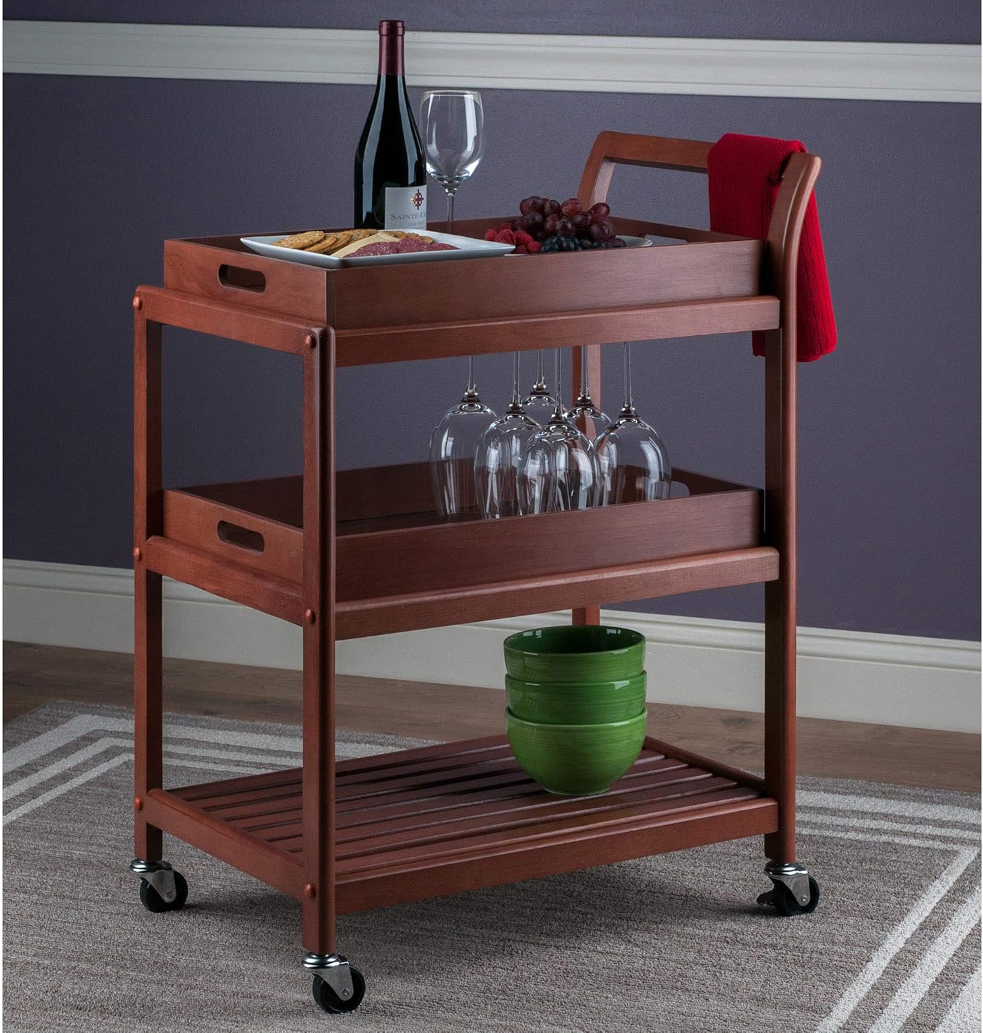 Wooden Bar Trolley for Bar Furniture