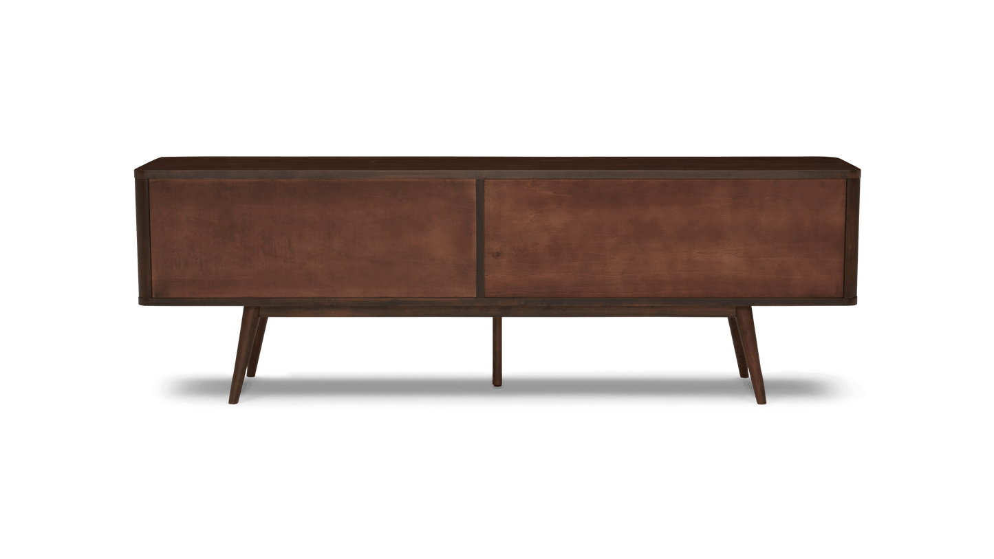 Wooden TV Unit with Drawer & Cabinet Storage for Living Room