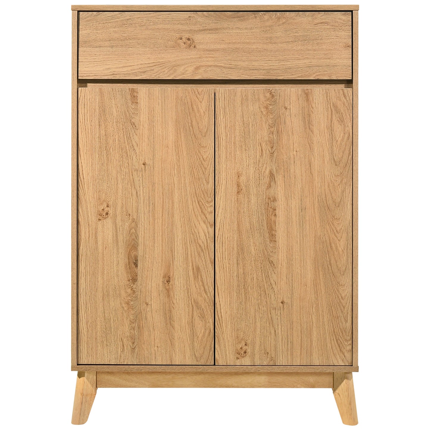 Wooden Sideboard Cabinet for Living Storage in Natural Finish
