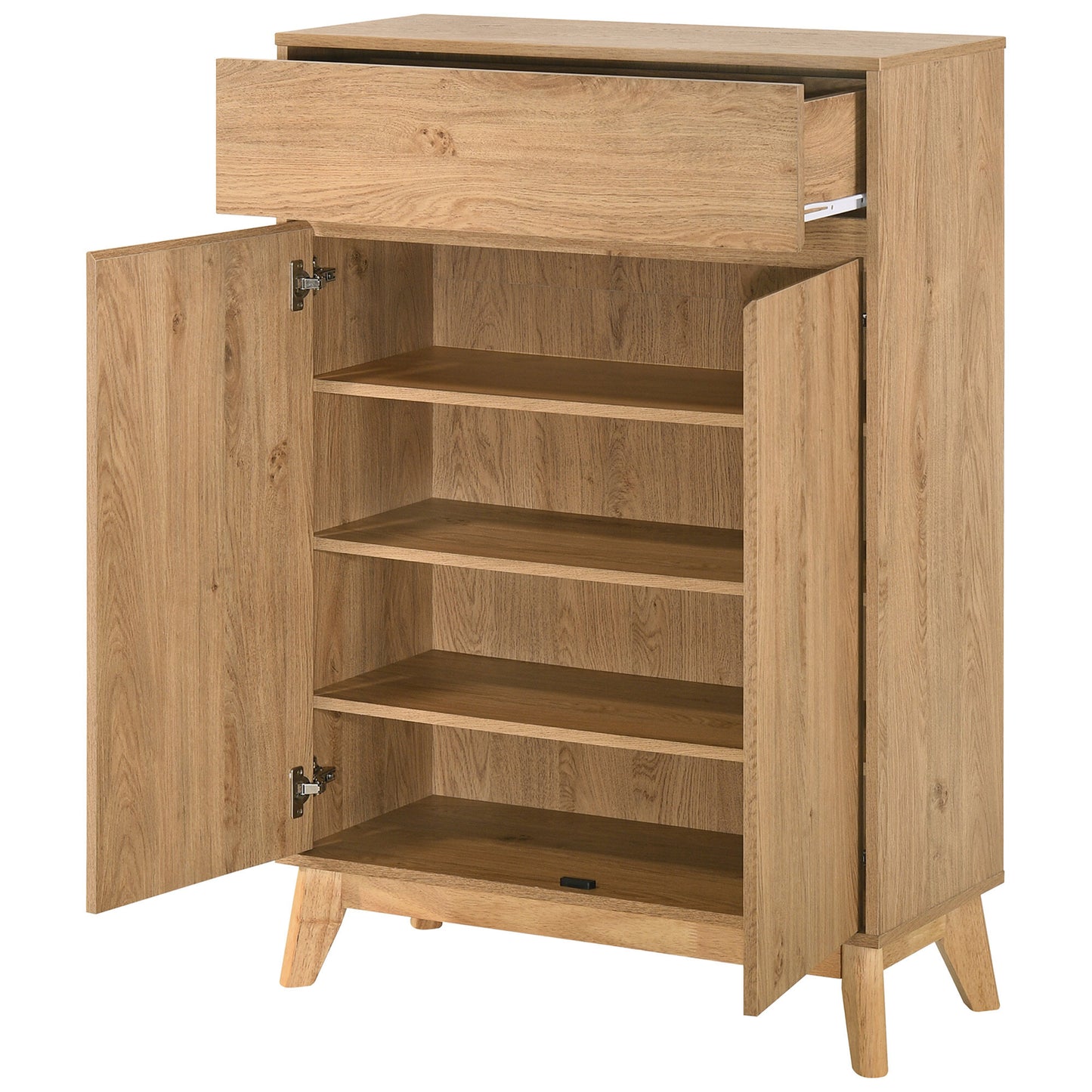 Wooden Sideboard Cabinet for Living Storage in Natural Finish