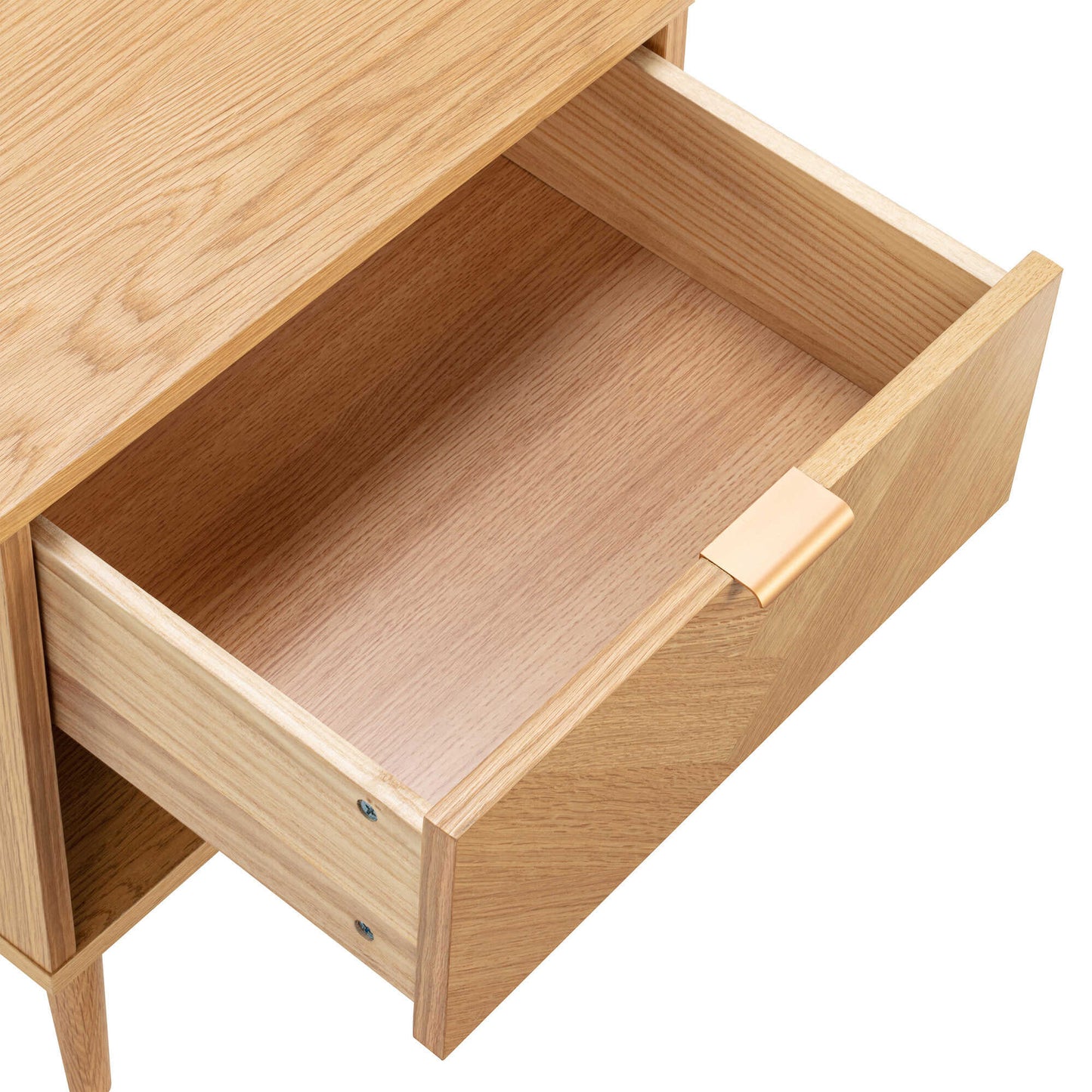 Wooden Bedside Table with Drawer for Bedroom