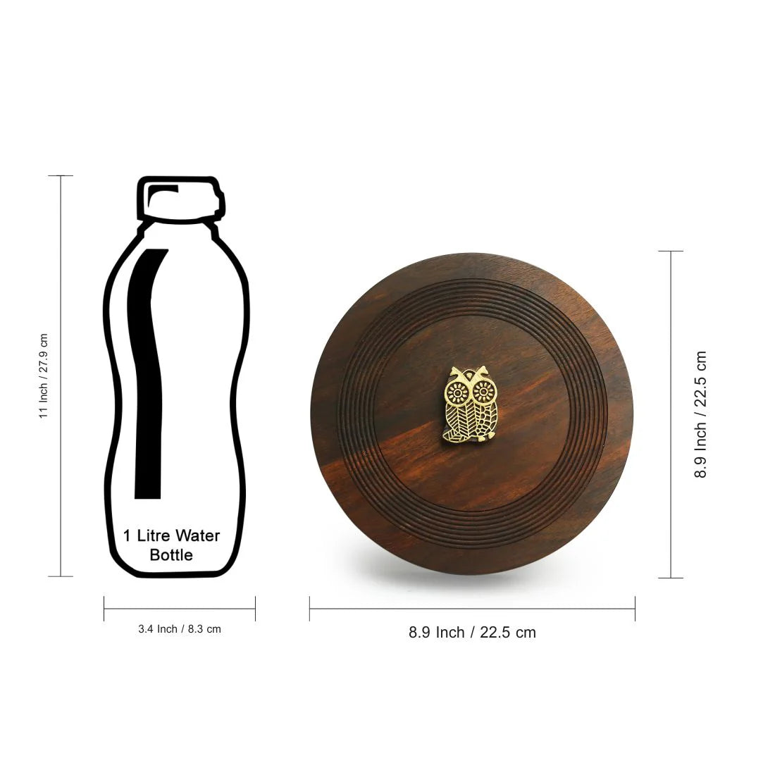 Sheesham Wood Hand Carved Spice Box with Spoon