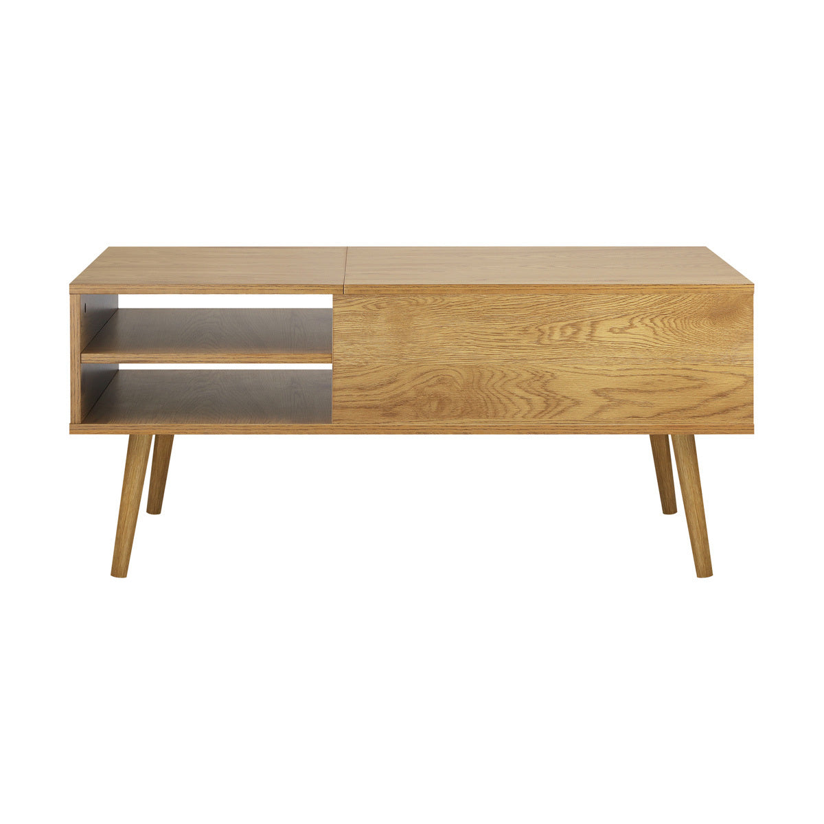 Wooden Lift-Top Coffee Table with Storage
