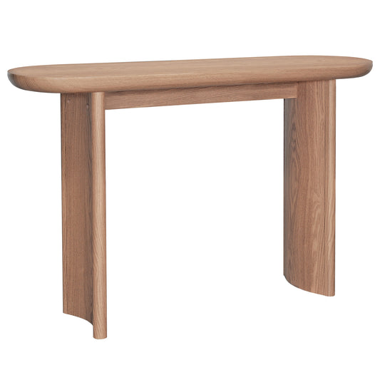 Solid Wood Console Table with Curved Leg for Living Room