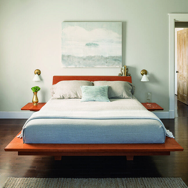 Wooden King Size Bed without Storage for Bedroom
