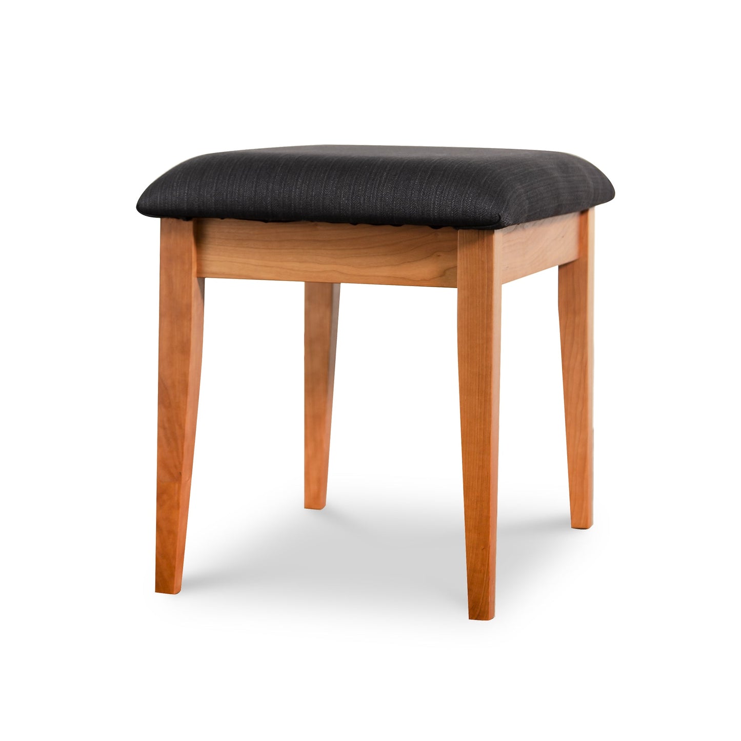 Wooden Upholstered Vanity Stool