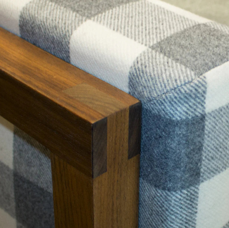 Solid Wood Single Seater Sofa for Living Room