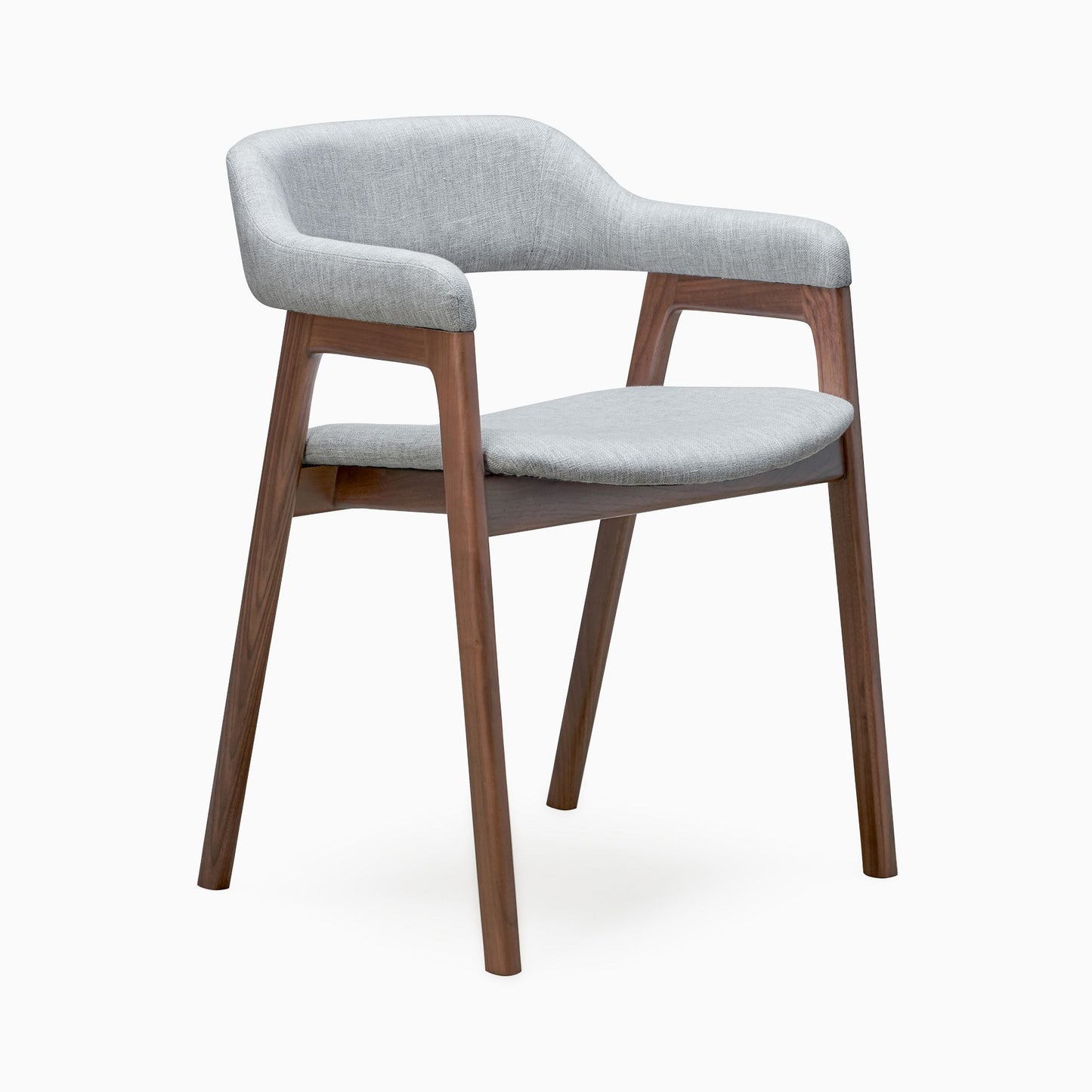 Wooden Dining Arm Chair with Cushioned Seat