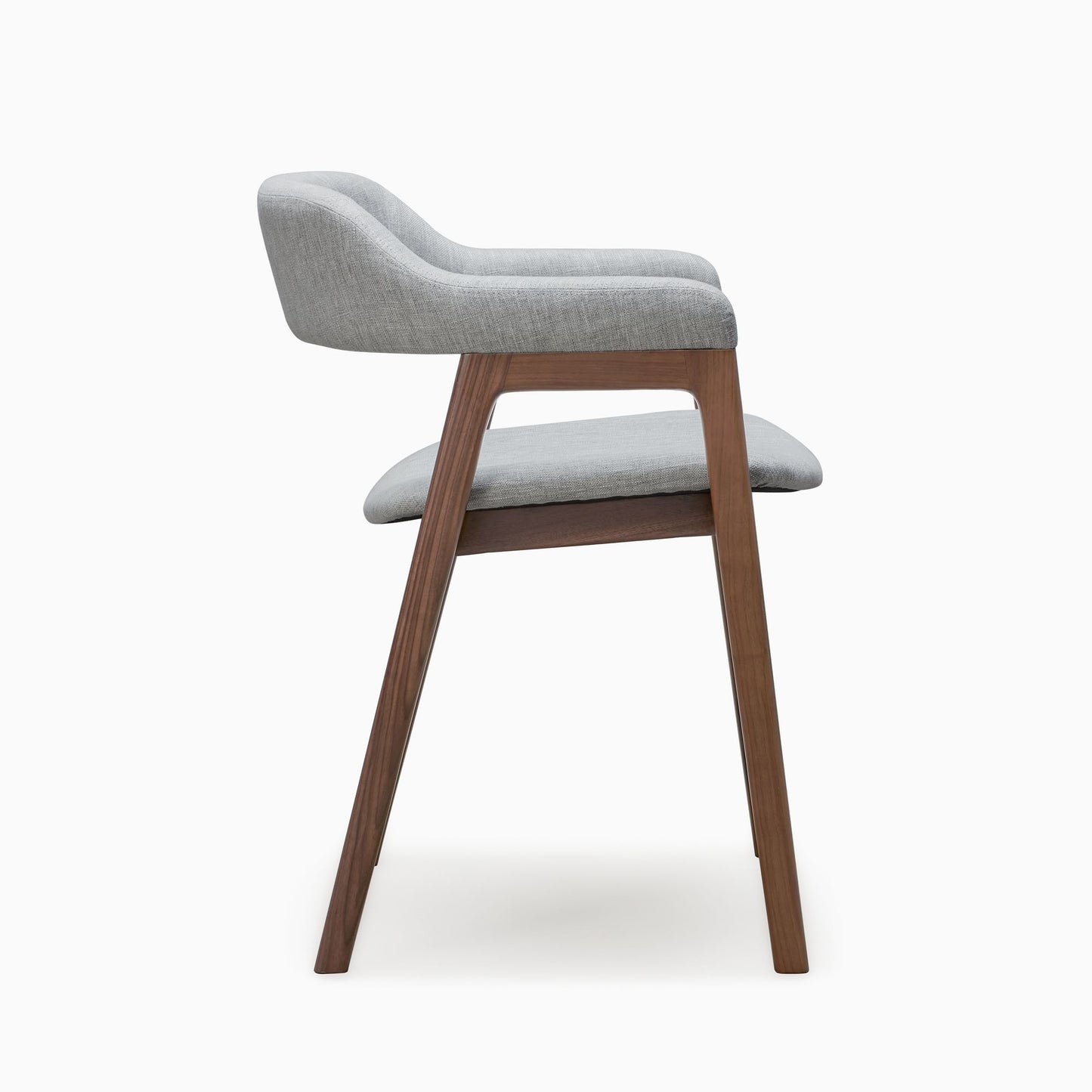 Wooden Dining Arm Chair with Cushioned Seat