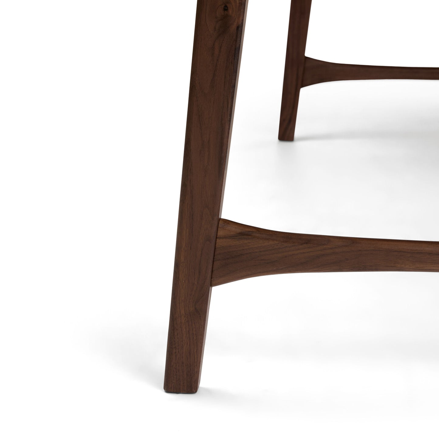 Solid Wood Study Table with Drawers Study Room in Walnut Finish