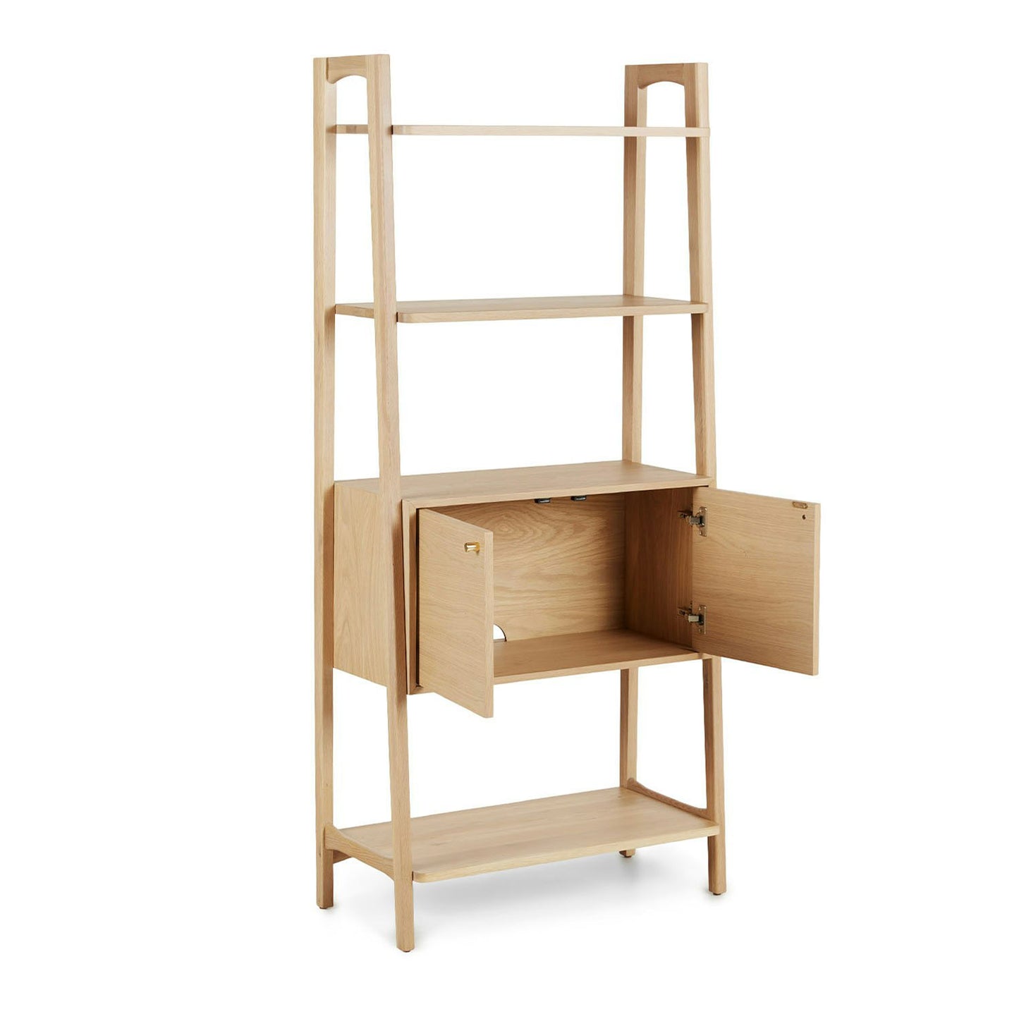 Wooden Ladder Bookshelf for Living Room