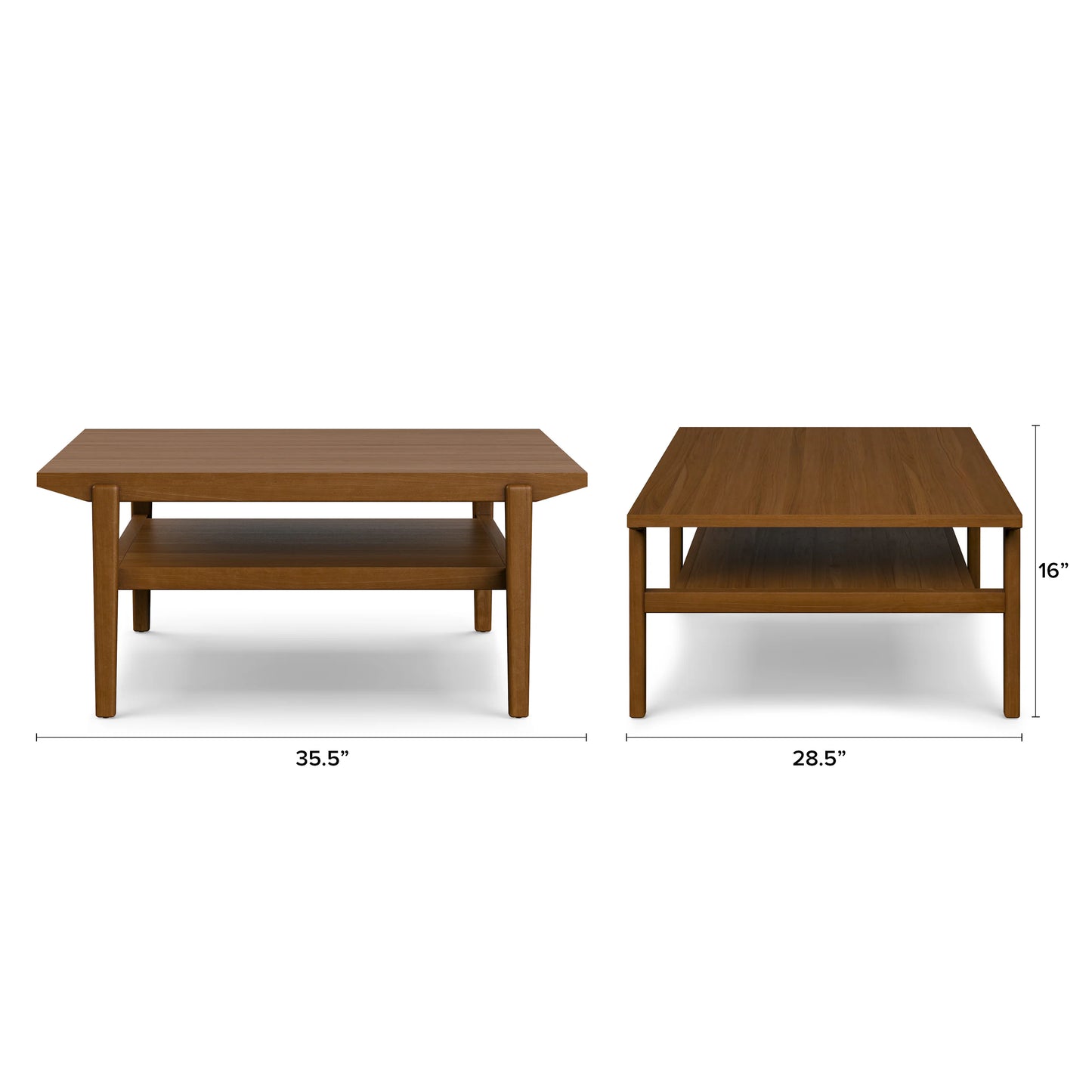 Wooden Square Center Table for Living Room