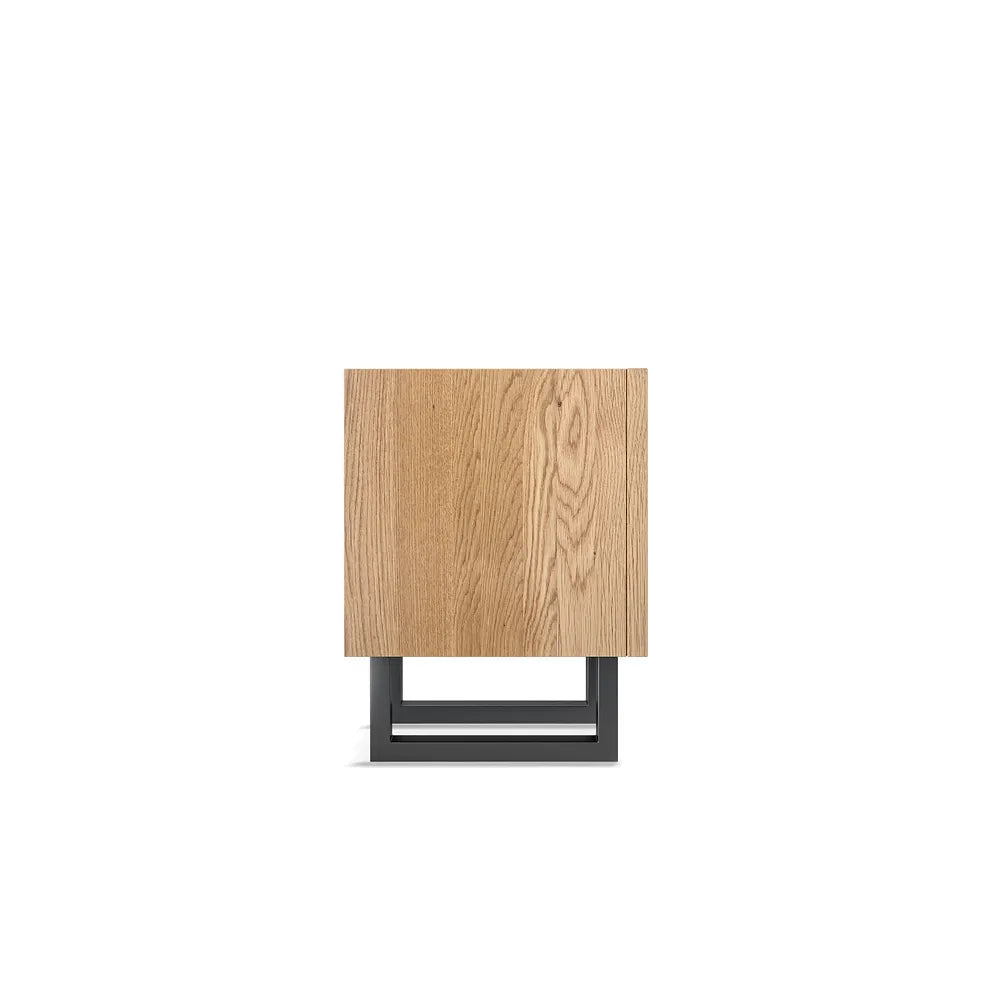 Sheesham Wood Bedside Table with Drawer in Natural Finish