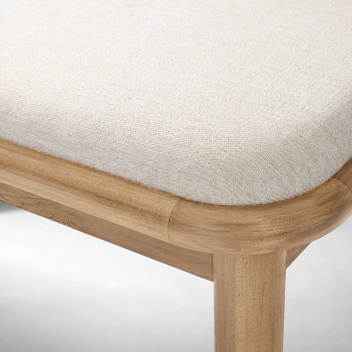 Wooden Upholstered Bench | Bedroom or Entryway Bench