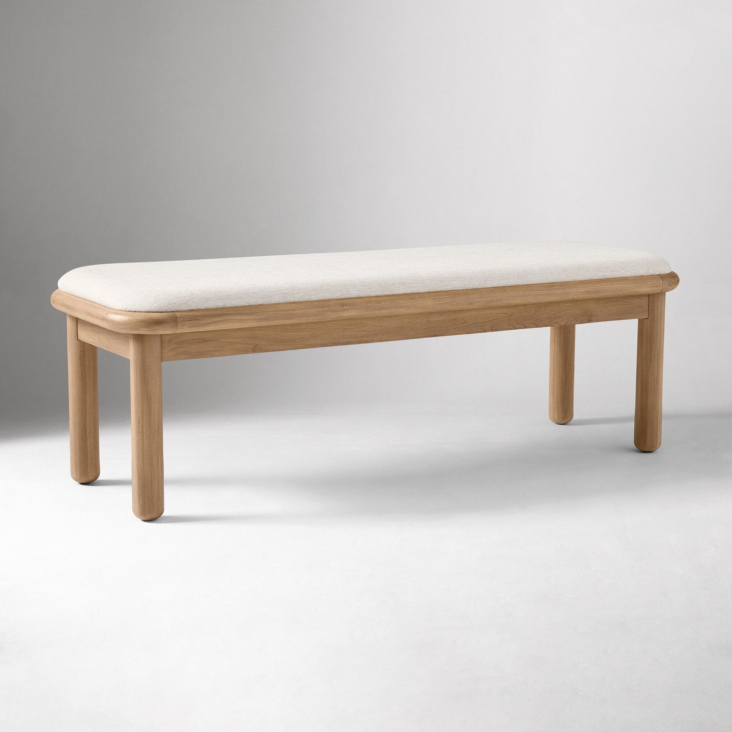 Wooden Upholstered Bench | Bedroom or Entryway Bench