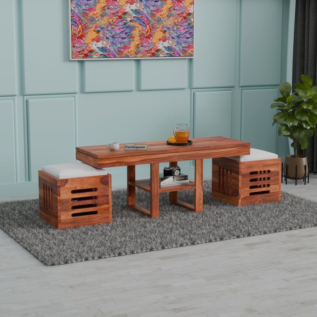 Coffee Table with Stools – The Perfect Blend of Functionality and Style for Modern Homes