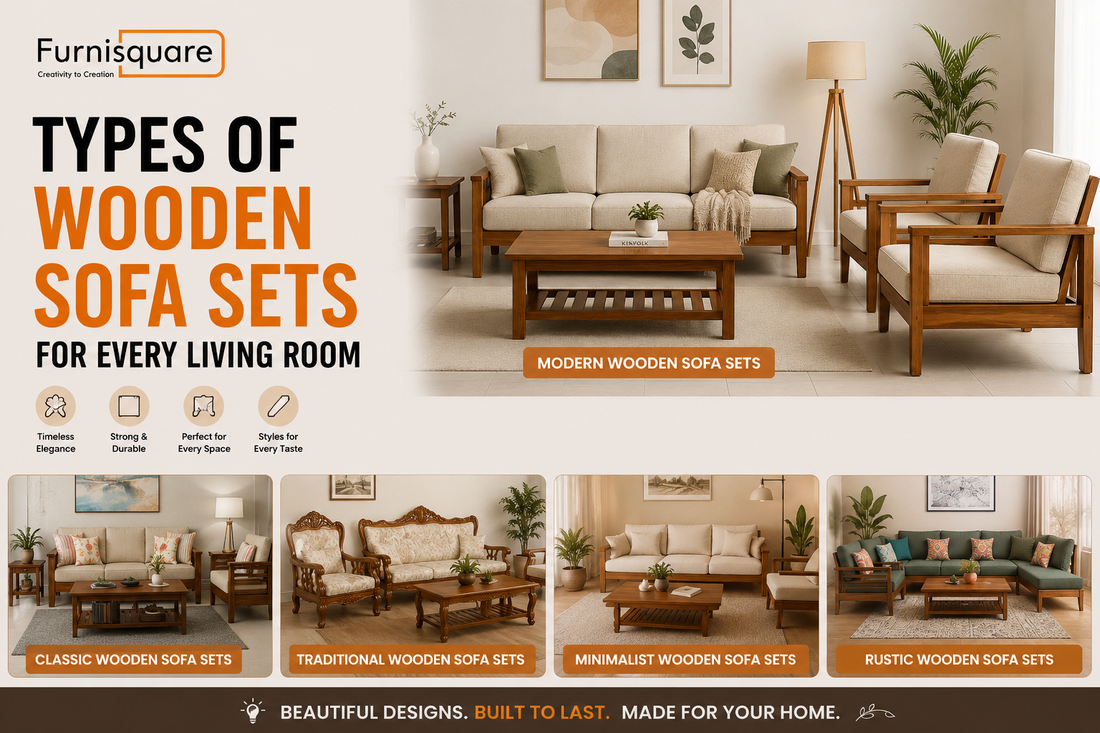 Types of Wooden Sofa Sets for Every Living Room