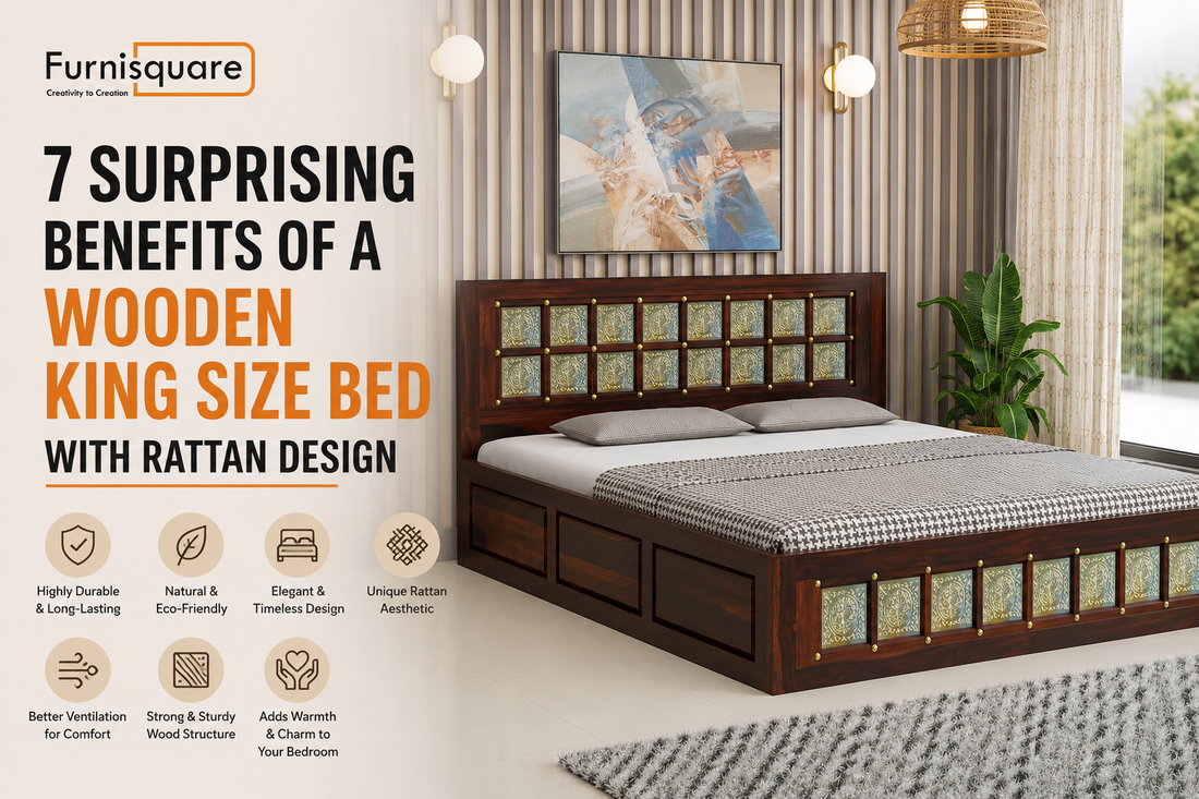7 Surprising Benefits of a Wooden King Size Bed with Rattan Design