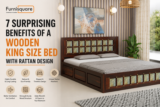 7 Surprising Benefits of a Wooden King Size Bed with Rattan Design