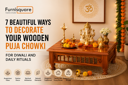 7 Beautiful Ways to Decorate Your Wooden Puja Chowki for Diwali and Daily Rituals