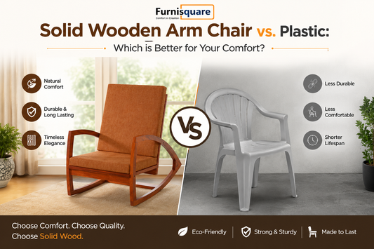 Solid Wooden Arm Chair vs. Plastic: Which is Better for Your Comfort?