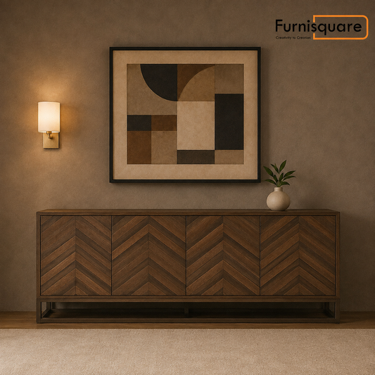 Wooden Sideboard Cabinet with Storage for Living Room