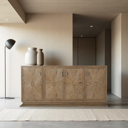 Wooden Sideboard Cabinet with Storage for Living Room
