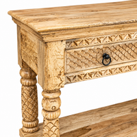 Wooden Antique Console Table for Living Room, Drawing Room & Office