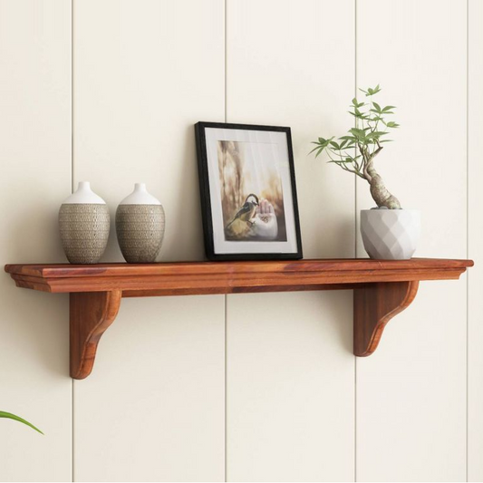 Solid Wood Floating Shelf for Living Room & Bedroom