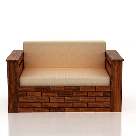 Solid Wood 2 Seater Sofa Cum Bed for Living Room Furniture