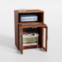 Wooden Storage Cabinet for Battery & Inverter Space