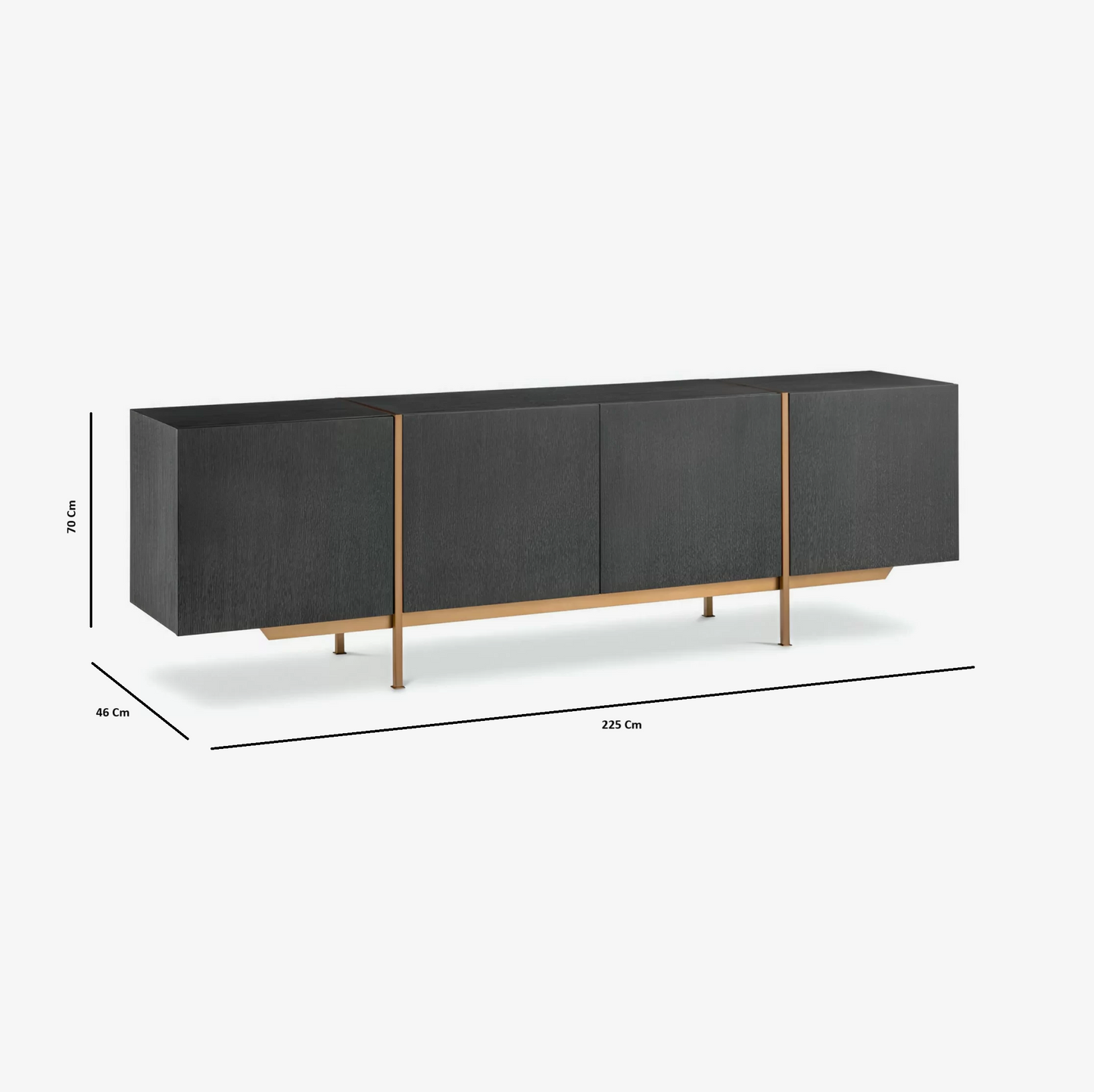 Wooden Sideboard Cabinet with Storage for Living Room